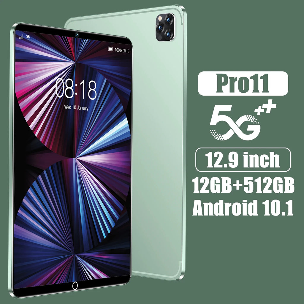 Business Tablet Gal Axy Tab Tablet with Sim Card S24 Tablet with Sim Card 16+256G 8Core Give Keyboard Mouse with Leather case