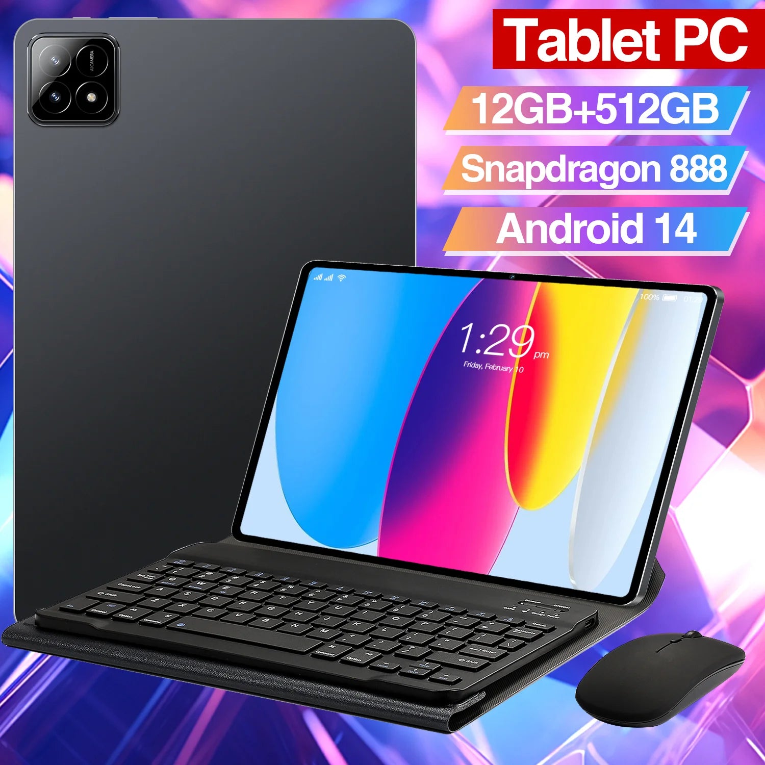 Pad 6S Business Smart Tablet 5G 12GB 512GB 32MP Rear Cam 10 Core Android 14