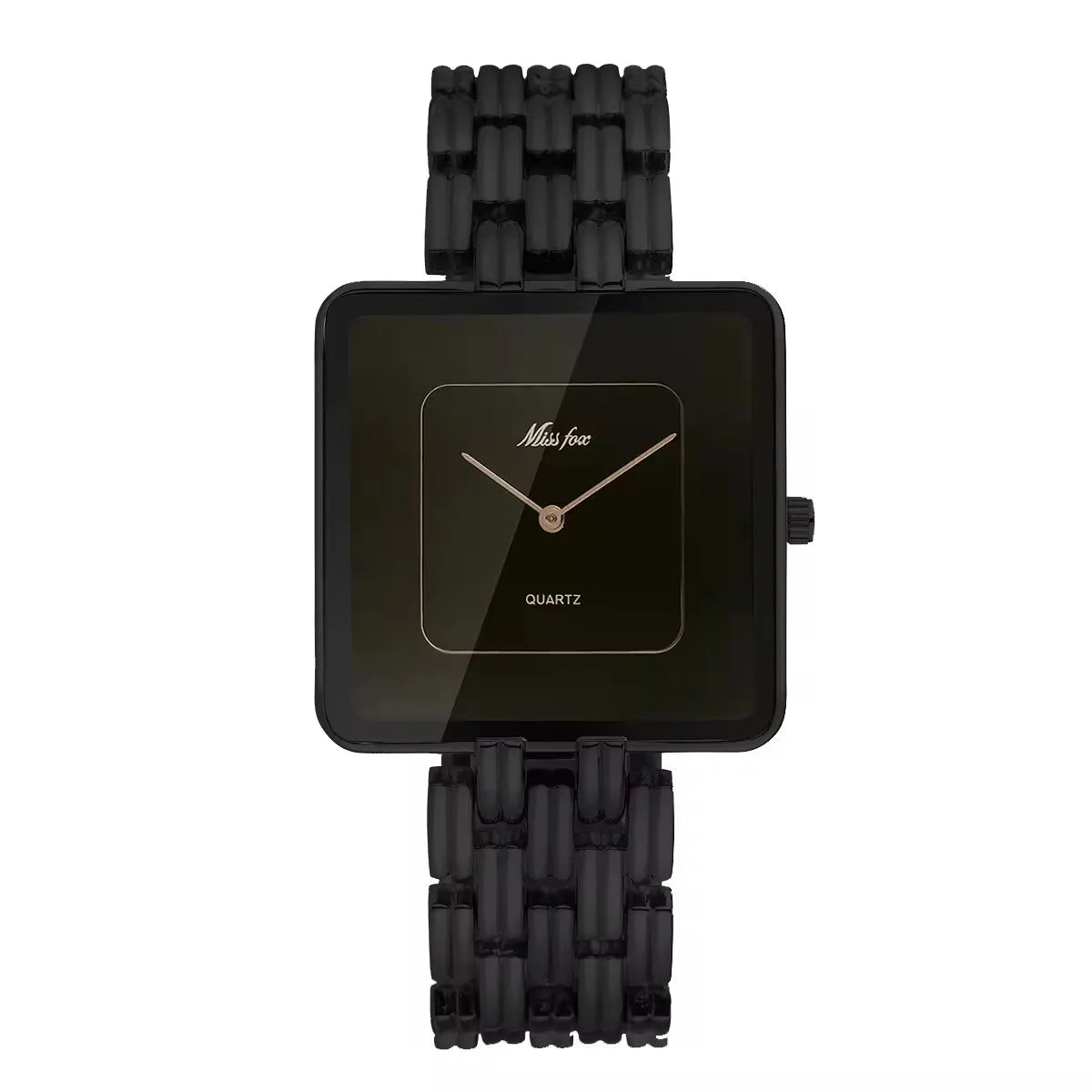 Missfox 2177 2176 Men's Watches Miss Fox Fashion Casual Design Luxury Unisex Black Dial Quartz Watch for Male Female Lady Reloj