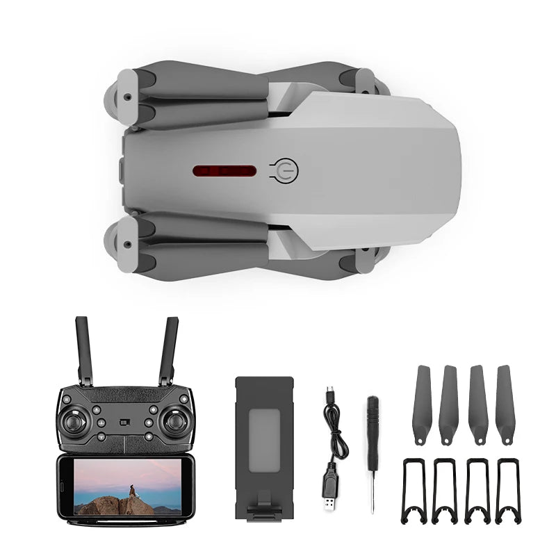 Hot Selling E88 4k Hd Mini Drone With Camera Wifi Real-time Transmission Fpv Drone Long Range Fpv Rc Quadcopter Drone