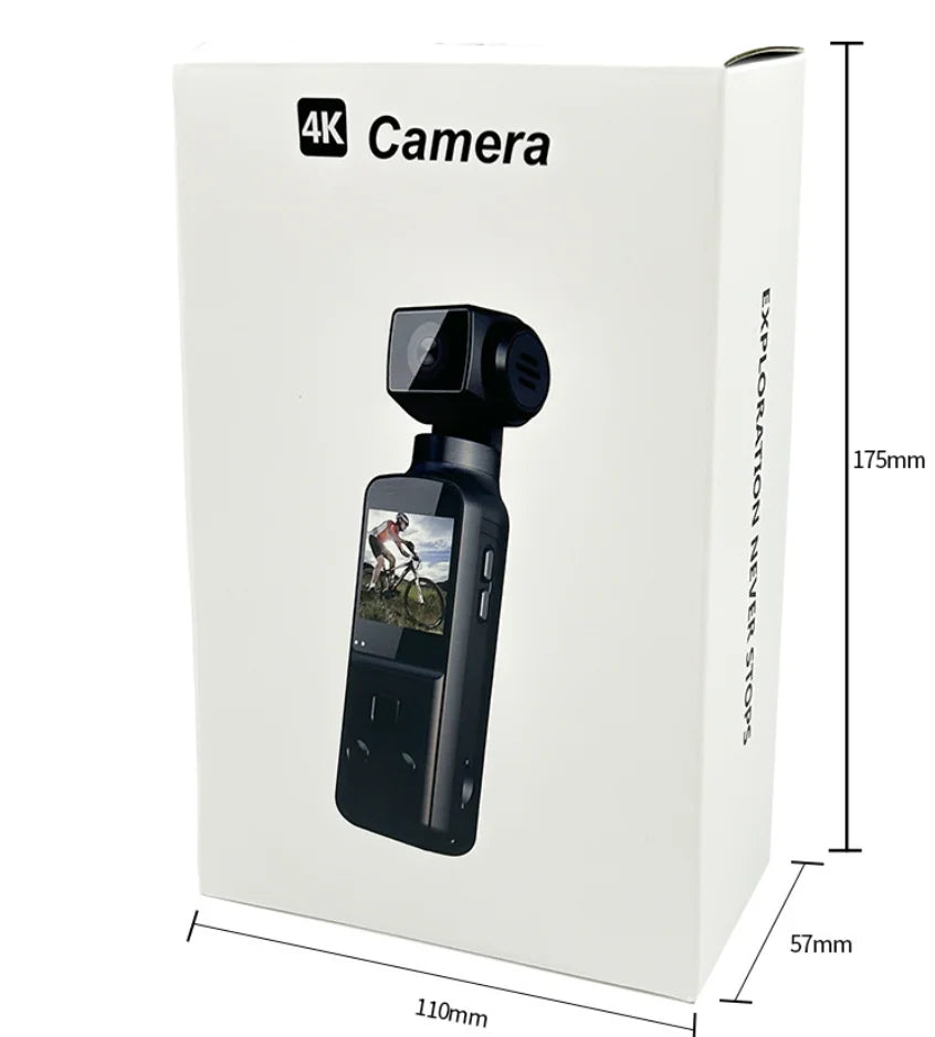 4K Action Digital Camera 1.33" Screen 270 Degrees Rotate Wifi Transmission Record Lightweight Portable K1 Sport Motion Camera
