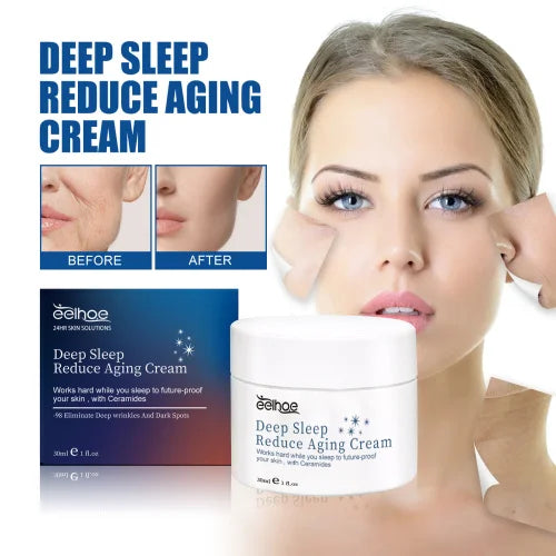 EELHOE Deep Reduce Aging  Firming Light Lines Brightening Tone Moisturizing Skin Care Sleep Cream