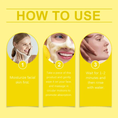 EELHOE Turmeric Gently Cleanses Face Brightens And Nourishes  Refreshing Skin Care Cleansing Pad