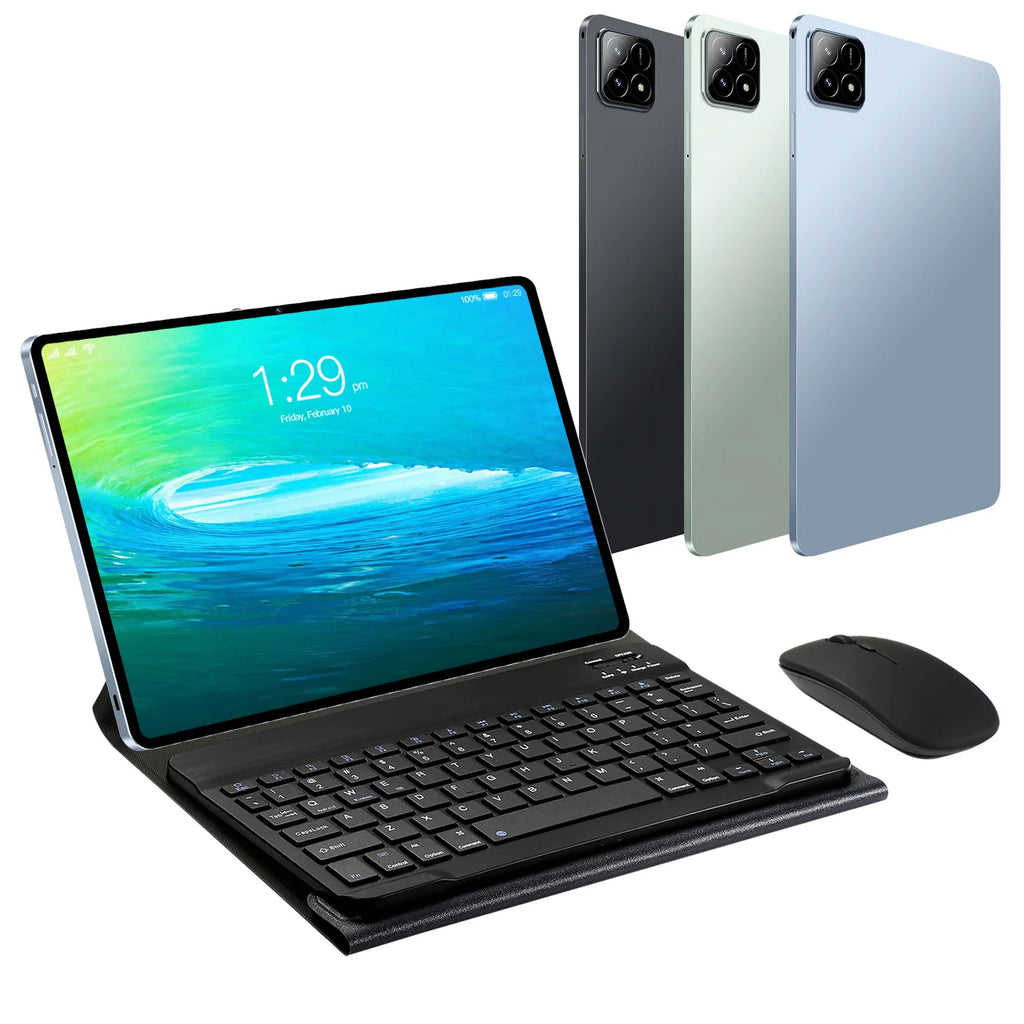 10.I Inch Wifi Tablet PC With Keyboard and Pen Android 15.0 8GB+128GB Android PAD 6S Touch Screen Pad Drawing Tablet for School