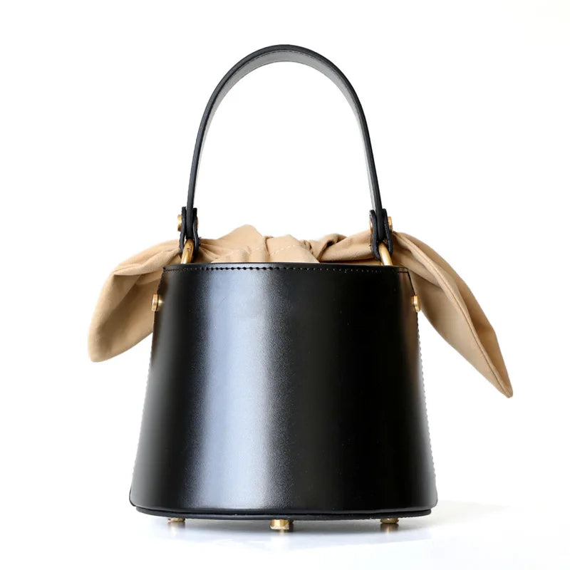 Genuine Leather Women Handbags Ladies Designer Bag 2022 Handbags for Women Luxury Mini Bucket Bag