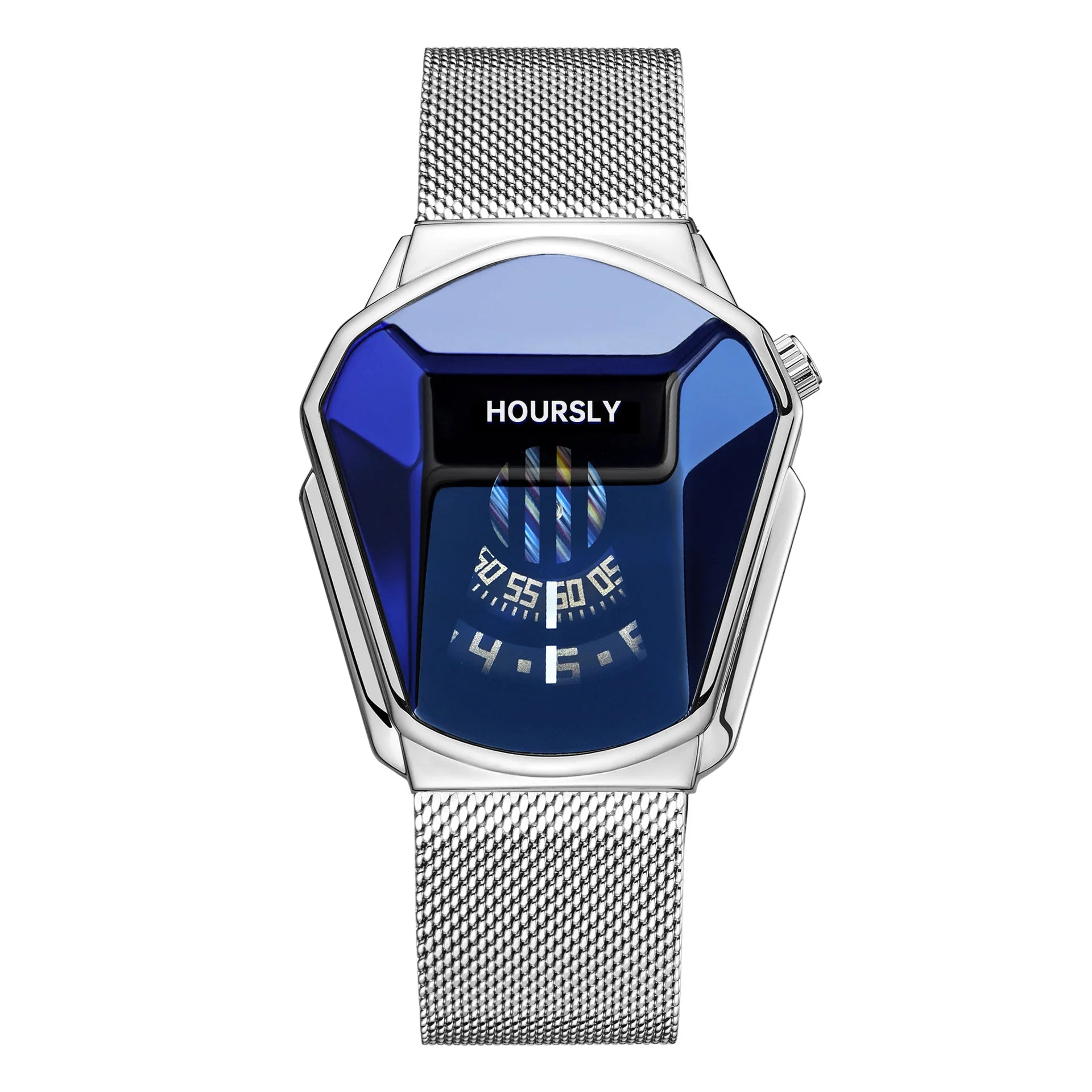 HOURSLY 6617 Fashion Men's Watches Motorcycle Cool Waterproof Sport Wristwatch Quartz Stainless Steel Leather GoldClock Watch