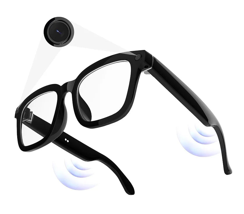 Wireless BT Smart Glasses JS-01Pro 2K Camera with ENC Noise Reduction Supports Real-Time AI Smart & HD Recording