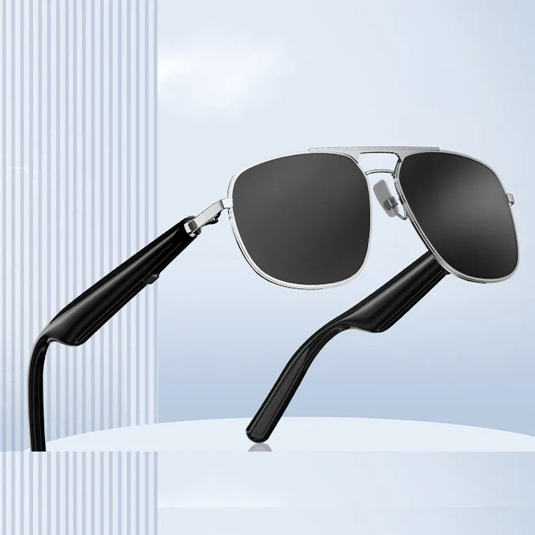 Wireless BT 5.1 Smart Glasses Optical Glass Prevent Blue Light Prevent Vertigo HD Music Headphone Speaker Sunglasses