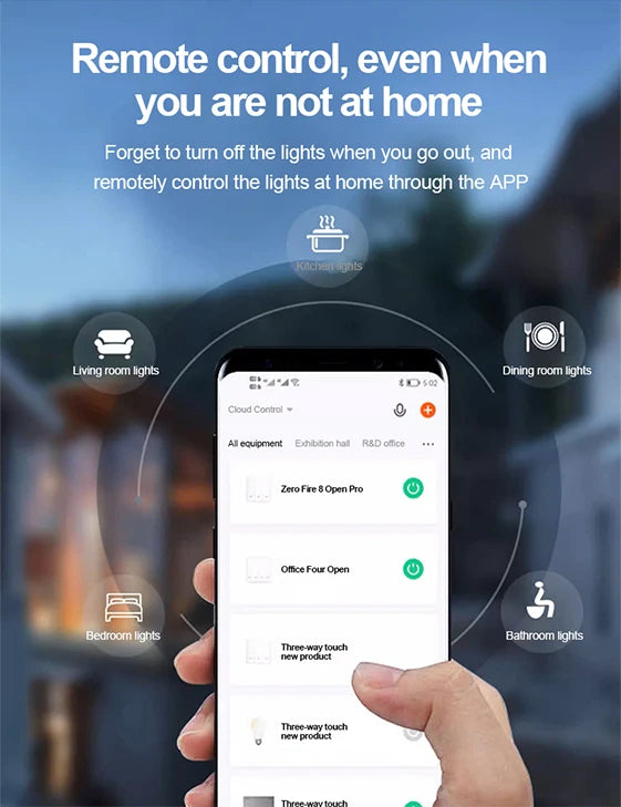 Tuya Golden Security WIFI Smart Home Switch Panel Touch Panel Smart Home Control Panel Switch Compatible Alexa Voice Control