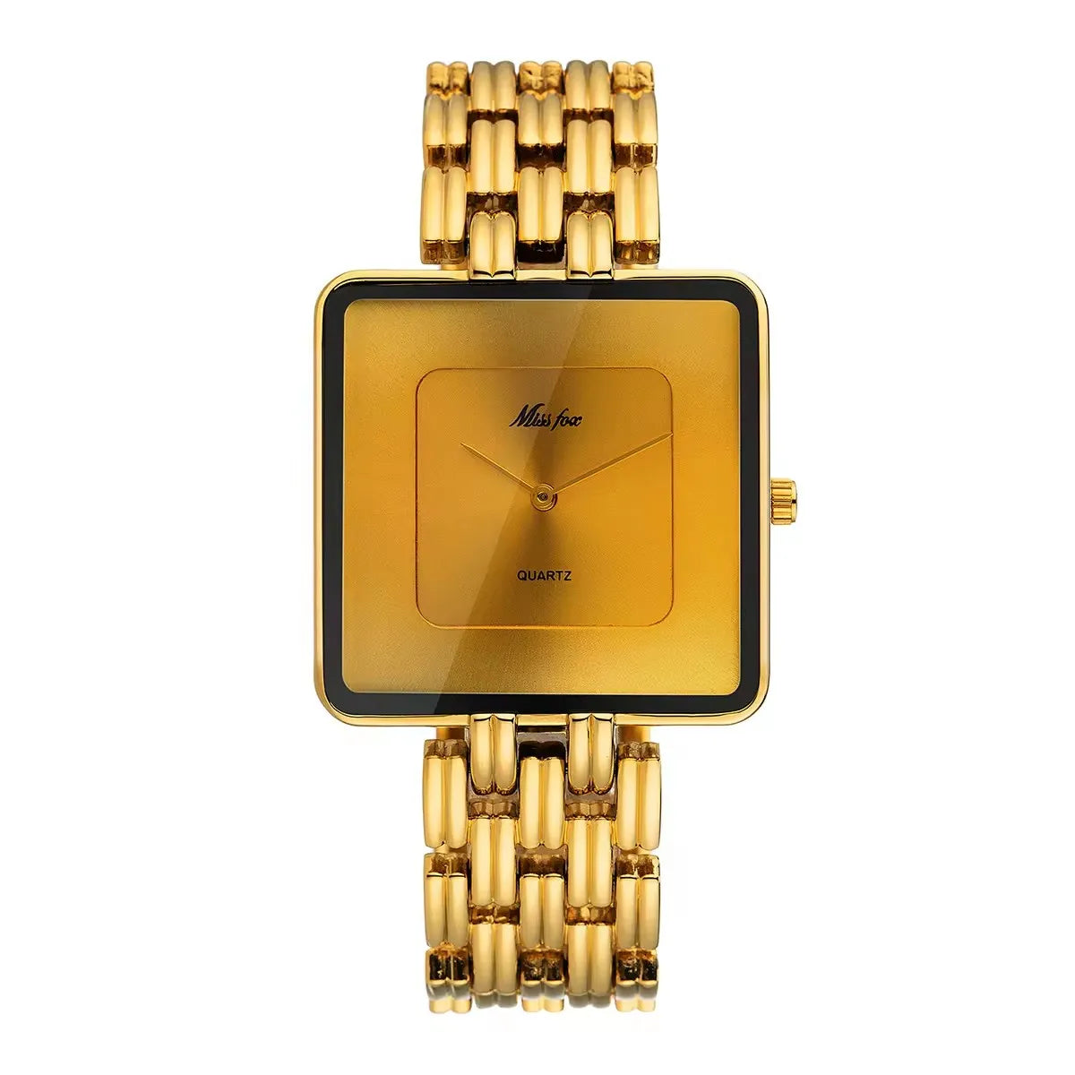 Missfox 2177 2176 Men's Watches Miss Fox Fashion Casual Design Luxury Unisex Black Dial Quartz Watch for Male Female Lady Reloj