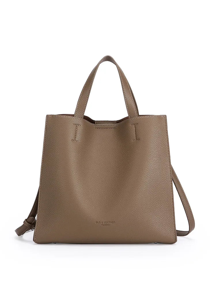 New Soft PU Korean Style Magnetic Buckle Large Capacity High-end Women's Tote Bag Simple Versatile Handbag Fashion Crossbody Bag