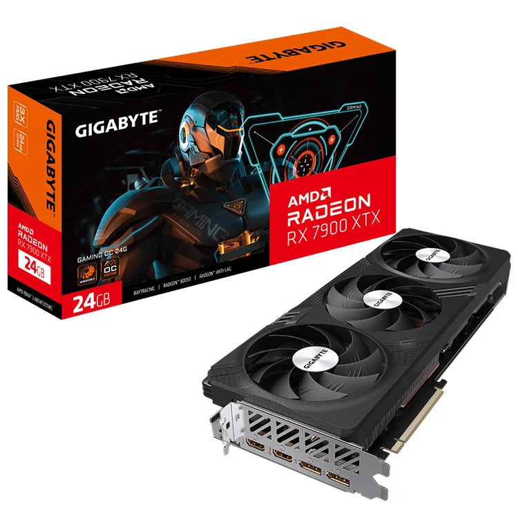 Used GIGABYTE AMD Radeon RX 7900 XTX GAMING OC 24G Graphics Card with 24GB GDDR6 384-bit Memory Interface