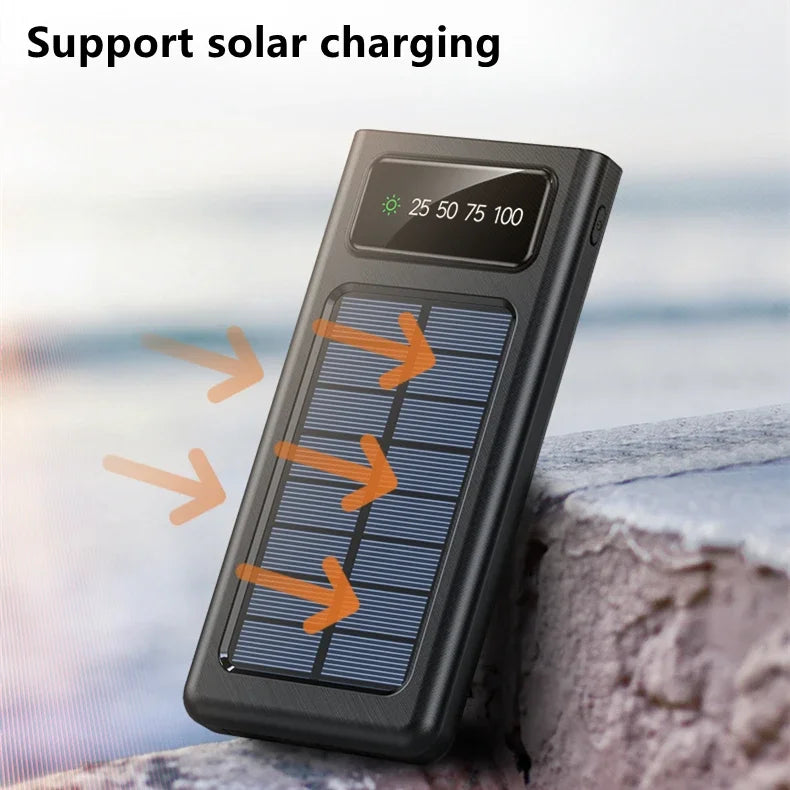 Wholesale Solar Power Bank Dual Usb Li-polymer Solar Mobile Charger Power Bank Portable Solar Power Bank 10000mah