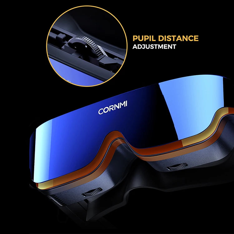 Immersive 3D MR Smart Glasses Head Mounted Virtual Reality Display for Private Cinema & Gaming Stock Available