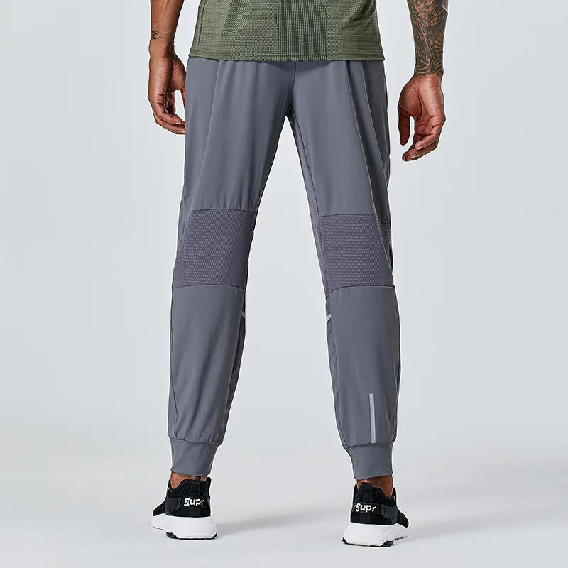 Running Exercise Pants Men's Fitness Training Thin Quick-drying Breathable Ankle Banded Pants Summer Casual Pants