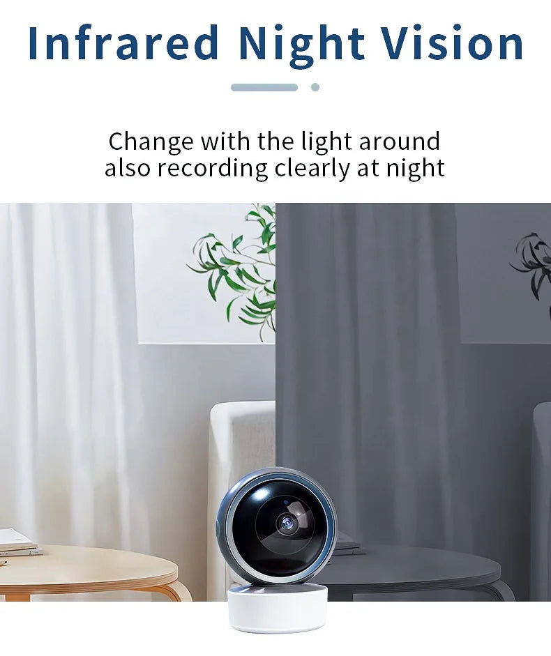 Best Selling Home Security Camera 1080P FHD WIFI PTZ Camera 360 Infrared Night Vision Mini Camcorders WIFI Smart Camera