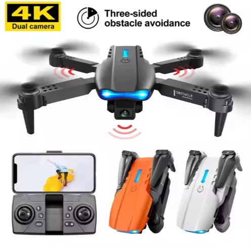 2026 New E99 RC Mini Drone 4K 1080P Dual Camera WIFI FPV Aerial Photography Helicopter Foldable Quadcopter Dron