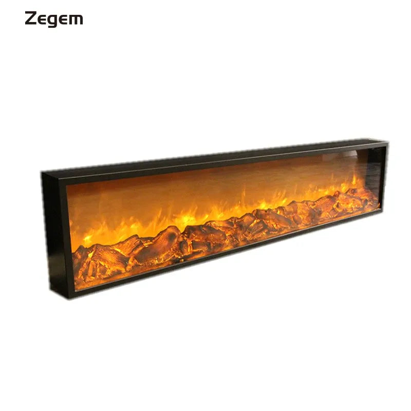 800*150*400mm Smart Home Embedded Electric Fireplace LED Lighting Decorative Heater