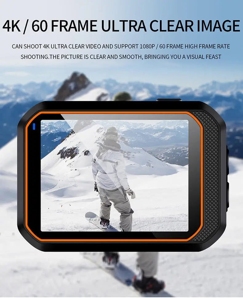 SC002 HLD 4K 60fps CMOS IP68 Waterproof Action Camera 2.0" Screen WiFi Remote Control 170 Wide Angle 21x-40x Optical Zoom Video