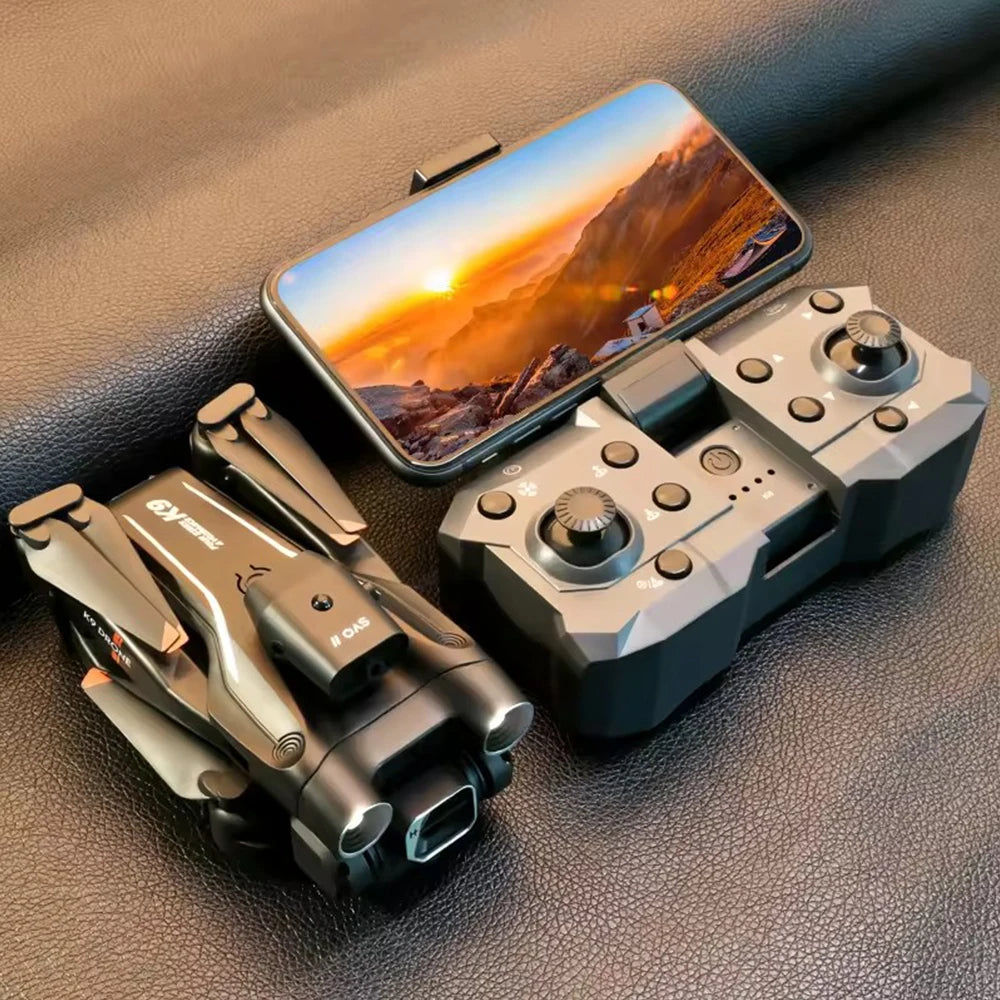 K9 Pro Mini Drone 4K HD Dual Camera WIFI FPV UAV Four-way Obstacle Avoidance Optical Flow Hovering Professional RC Drone