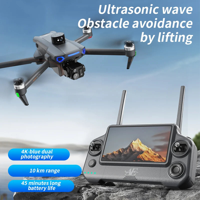 AE30 MINI 8K Dual Camera WiFi FPV Air Pressure Hold Foldable Quadcopter Professional Aerial Photography WITH OBSTACLE Adoidance