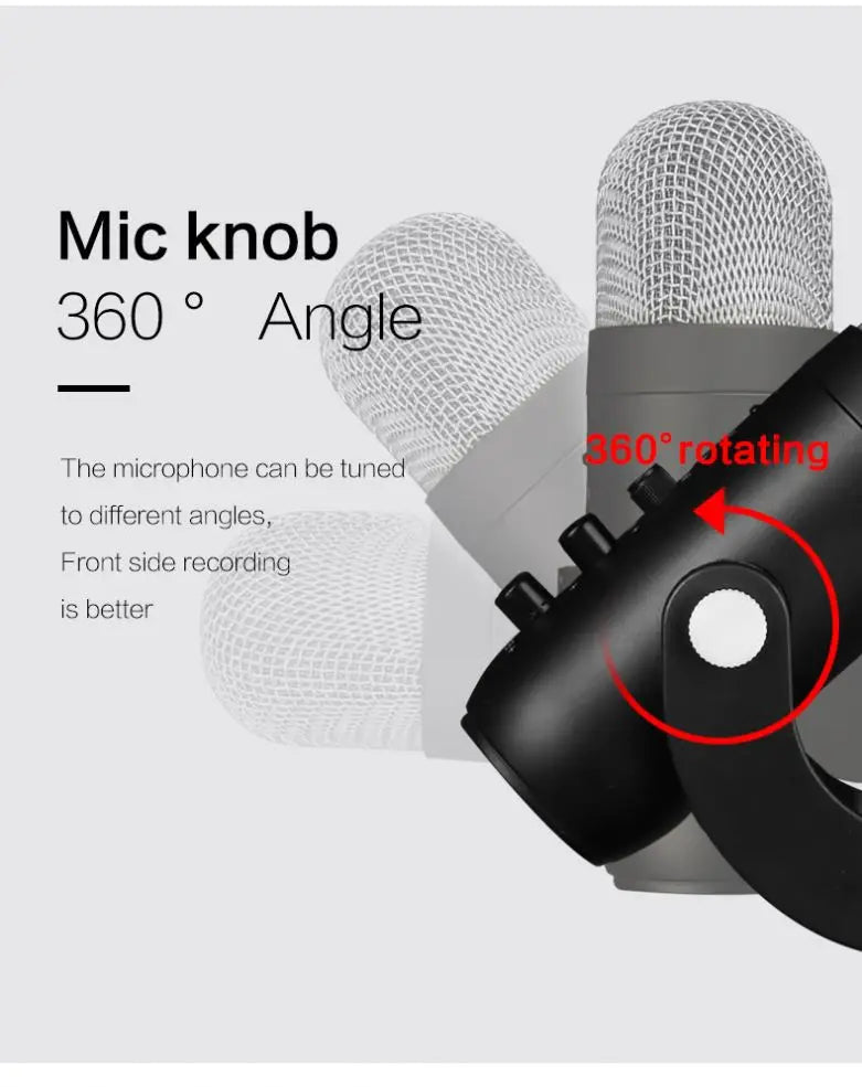 Demao MU900 Professional Microphone Gaming Microphone Studio Recording USB Computer Mic Condenser Microphone