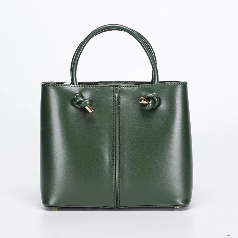 Head Layer Cowhide Leather Handbag Fashion Leather Women's Shoulder Ladies Hand Bags and Purses Women Handbags