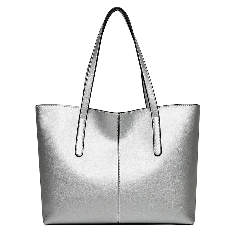 2023 New Tote Bag Simple Leisure Large Capacity Versatile Handbag Soft Leather Women'S Bags
