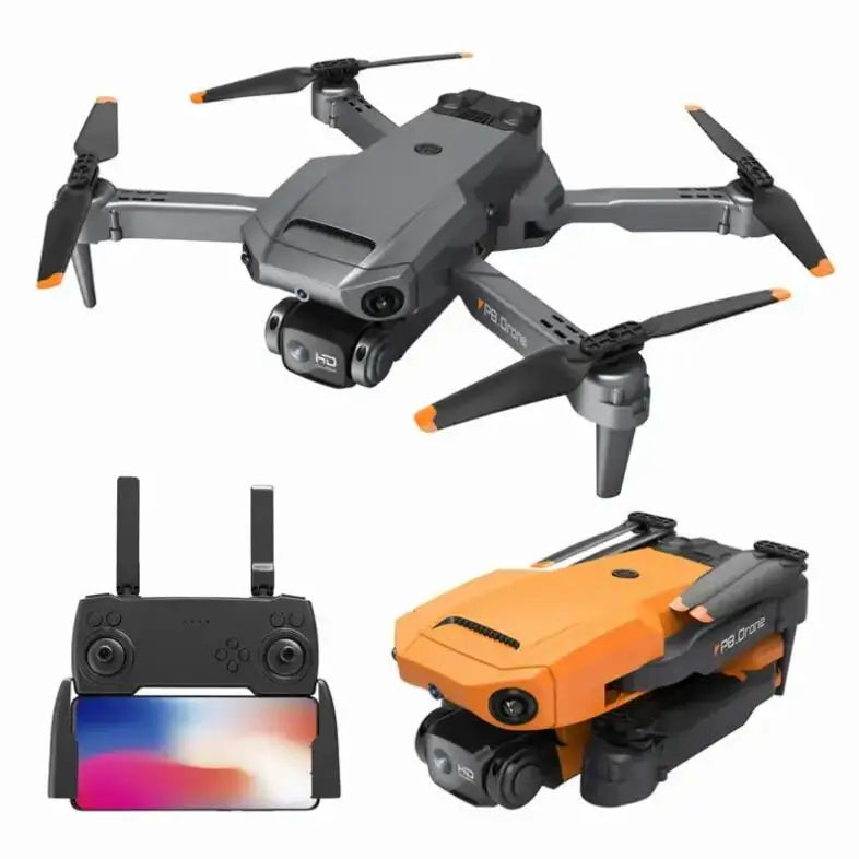 New Mini Drone P8 4K 1080P HD Dual Camera WiFi Fpv Smart Positioning Foldable Quadcopter RC P8 Drone