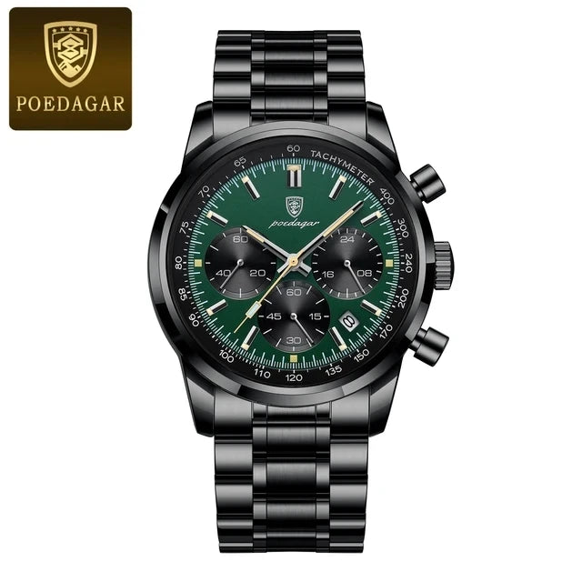 POEDAGAR Luxury Sports Watch for Man Waterproof Luminous Date Chronograph Men Watch Steel Quartz Men's Watches Clock Reloj 921