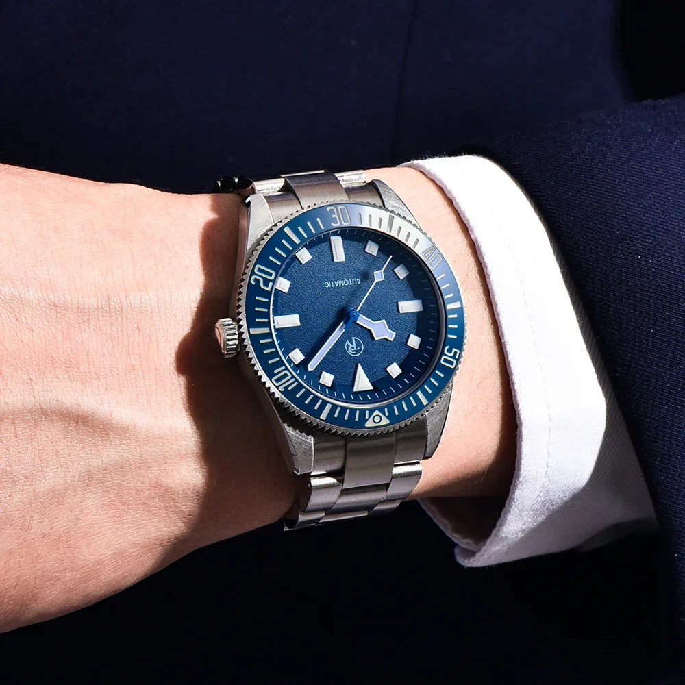 NH35 Luxury Rollstimi Men's Watches RT-7910 Automatic Mechanical Wristwatch for Men Sports Sapphire Mirror Ceramic Bezel Clock