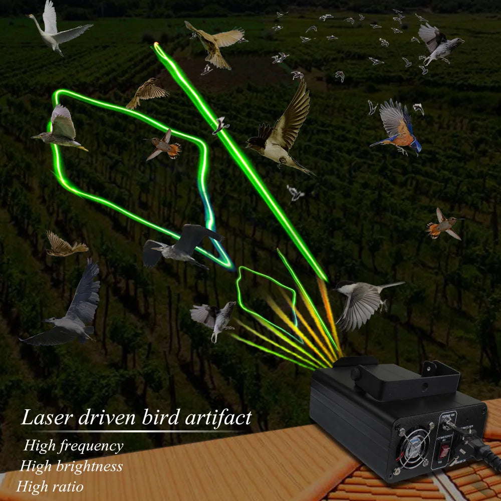Classic Indoor Bird Laser Light Harmless Bird Repellent Device With RF Control for Farm Warehouse Keep Birds Pigeon Away