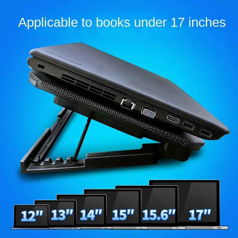 Wholesale 14 Inch Dual Fan Laptop Computer Bracket Plastic Radiator Air-Cooled Multi-Angle Adjustment Double Fans in Stock