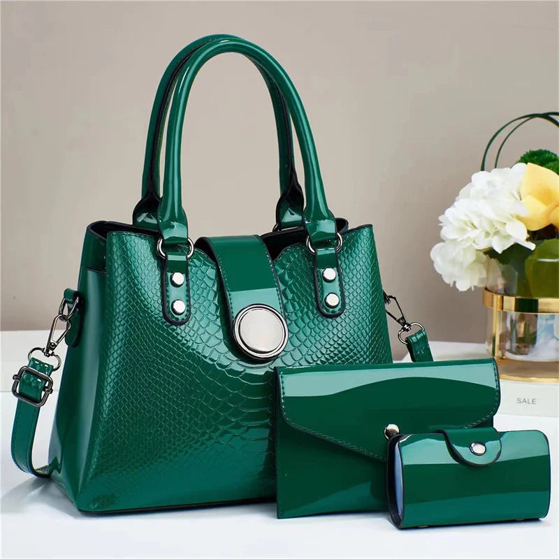New Fashion Versatile Retro Simple Leisure Elegant Temperament Large Capacity Bags Women Handbags Lady
