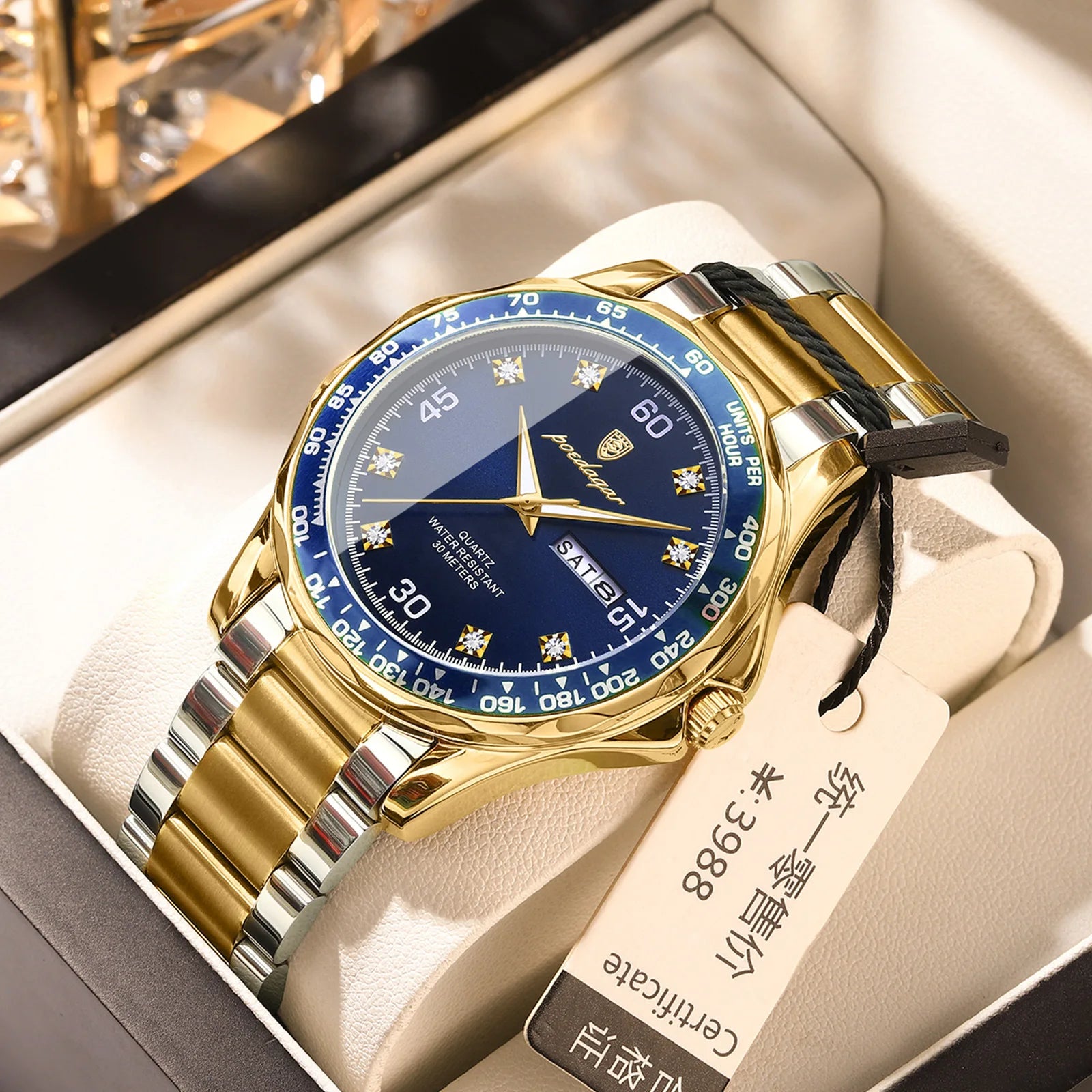 2026 New Poedagar 963 Fashion Casual Luxury Business Quartz Watches Waterproof Luminous Stainless Steel Men's Watches for Men