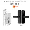 Tediton Waterproof Biometric Digital Fingerprint Smart Camera Door Lock With Tuya Wifi for Home Apartment