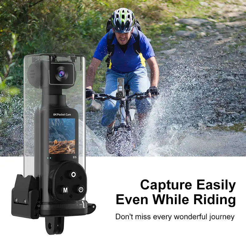 K2F Pocket Action Camera 4K WIFI Anti-shake Night Vision Face Tracking 270-degree Rotation Handheld Cycling Sports Projection