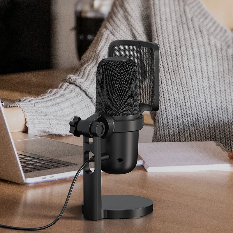 Portable Wired Gaming Microphone Professional Podcast Microphone High Quality Mic