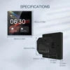 2025 Golden Security New Smart Home Zigbee Gateway Hub Touch Screen Panel with Built in Alexa Voice Control EU Standard Tuya APP