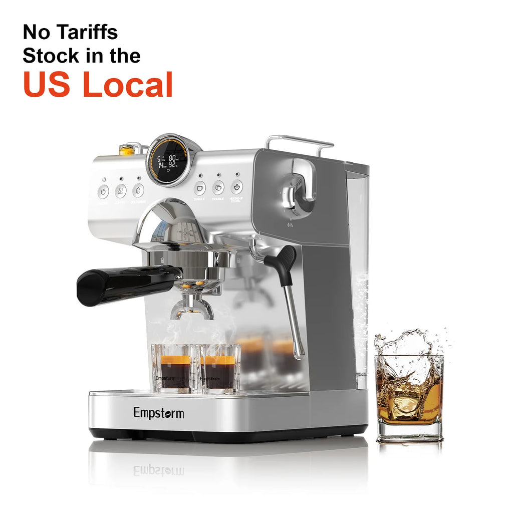 Empstorm CB1 Espresso Machine 120v Electric Semi Automatic Coffee Machine US Local Stock  with Complete Accessories