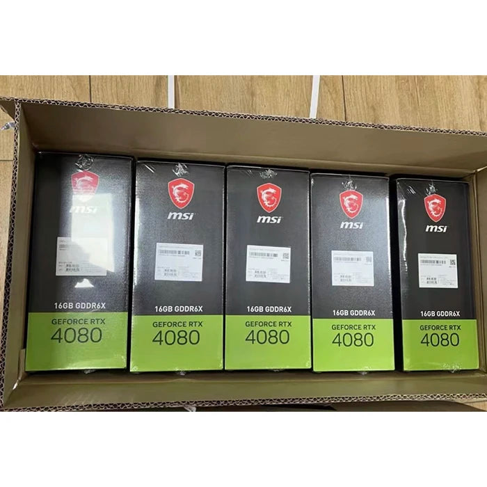 Used MS'I GeForce RTX 4080 16GB GAMING TRIO Graphics Card with GDDR6X Memory Support Z790 X670E Motherboard