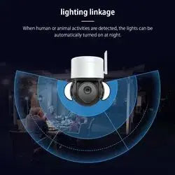 EDUP 8MP Outdoor  WiFi Smart Camera PTZ Security Surveillance Wireless Wifi IP Network Camera