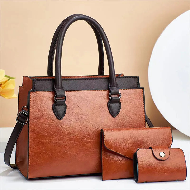 2024 New Three-Piece High Capacity Fashion Trend Messenger Bags Luxury Women's Bags Womens Handbags Tote Bag Handbag Set