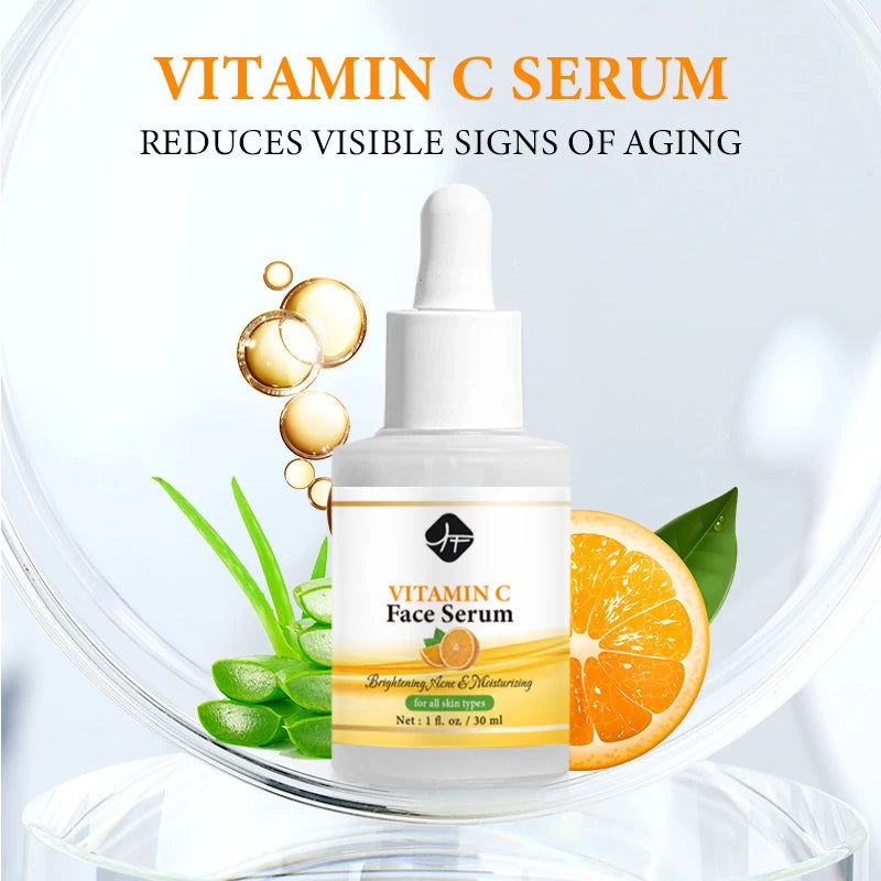 Vitamin C Skin Care Set for Brightening Anti Aging Skin Care Serum Whitening Face Cream