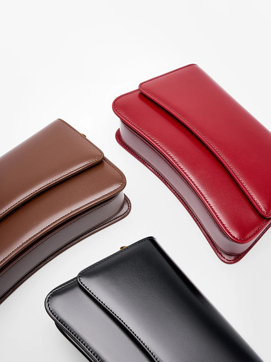 Promotional Custom Small Best Genuine Leather Woman Casual Handbag Single Shoulder Crossbody Women'S Bags for Women High Quality