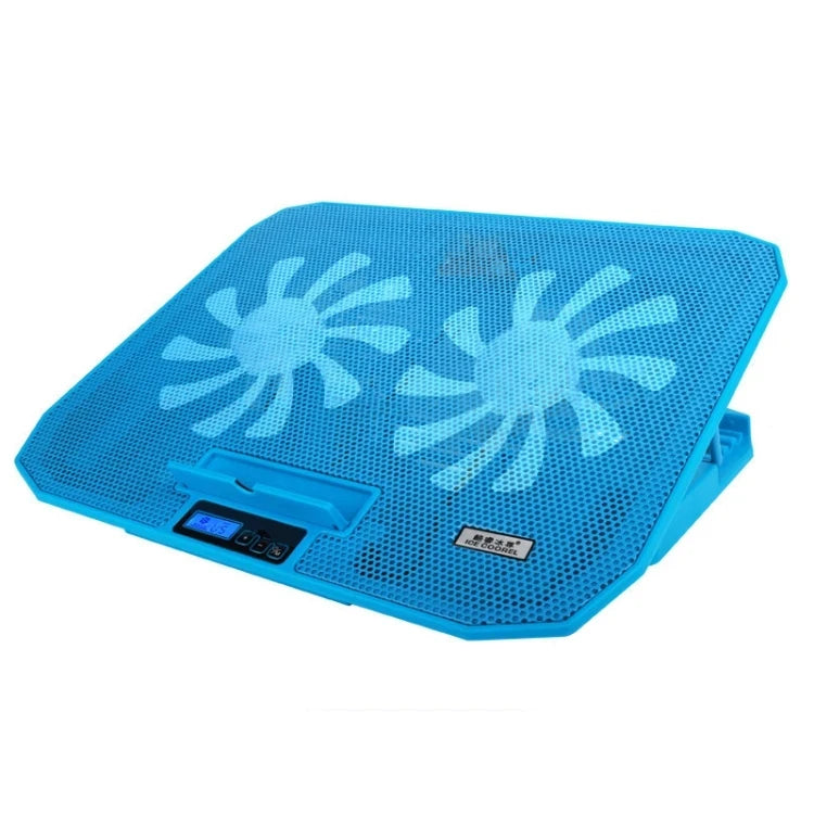 ICE COOREL New Arrival Portable Laptop Cooling Pad Folding Notebook Cooler Stand 2 Fans Aluminum Heatsink USB Power Interface