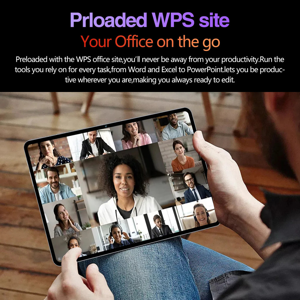 Pad6S 10.1-Inch Quad Core Android Tablet PC with 4G Network 12GB Memory Capacitive Front Phone HD Display Resolution