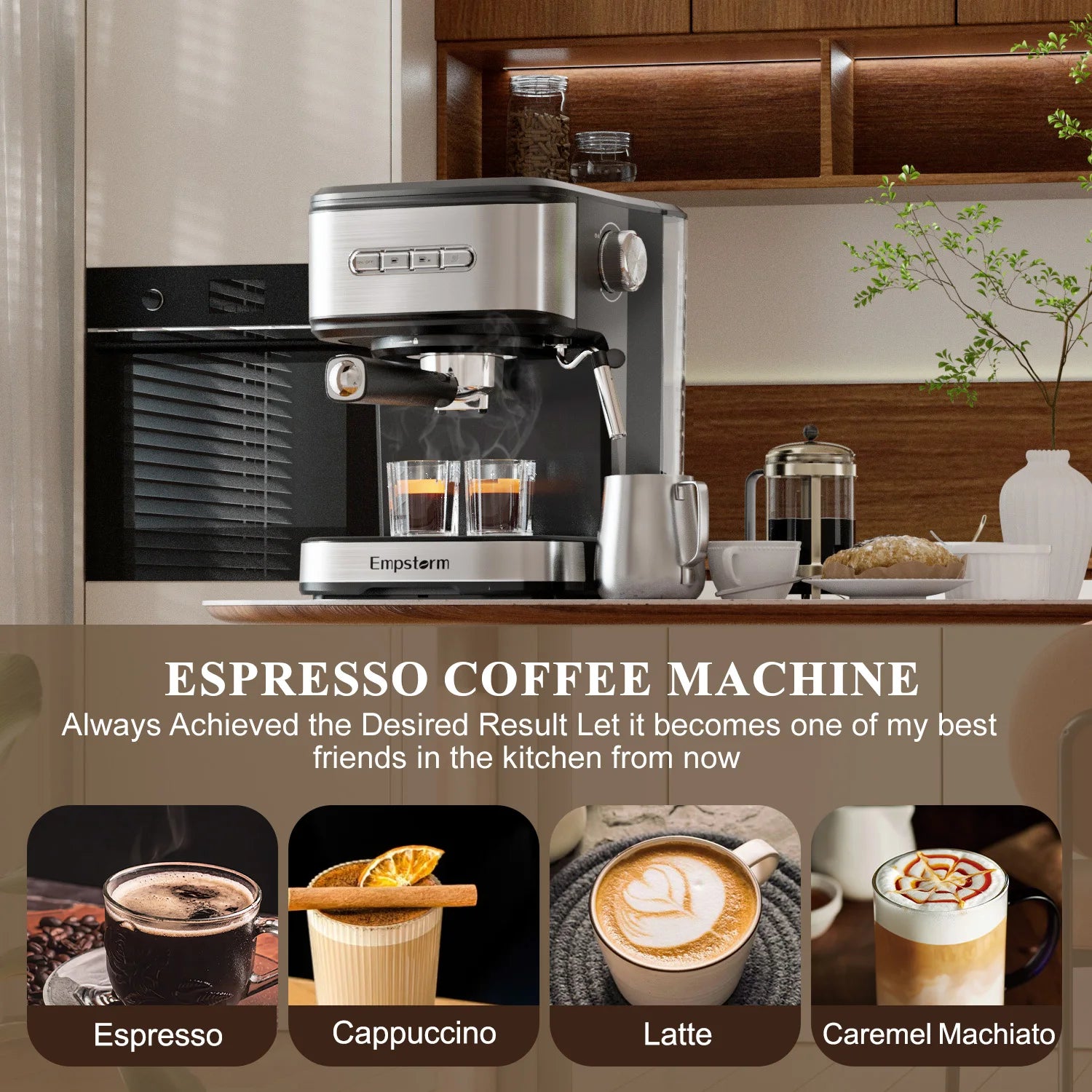 Customized Professional Office Home Low Noise Semi-Automatic Coffee Maker Manual Espresso Machine