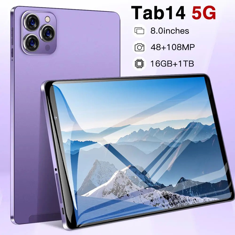 Hot Selg TAB 14 Original 16gb+1tb 48MP+108MP Android 12 Tablets Smart Tablet PC