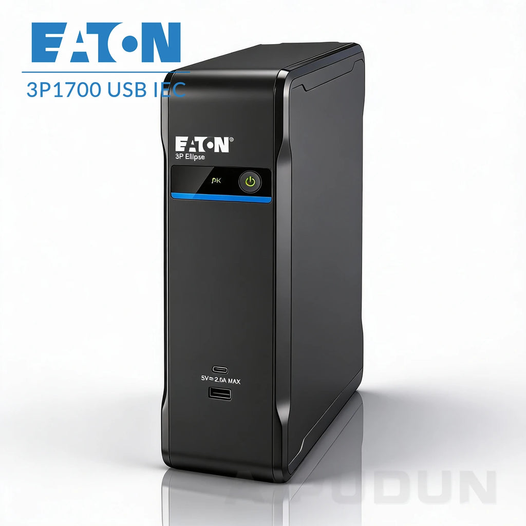 Eaton 3P1700UI Ellipse UPS - 1700 VA/1040 W 12V 9Ah Sealed Lead-Acid Battery 4 C13 Outlets USB Charge